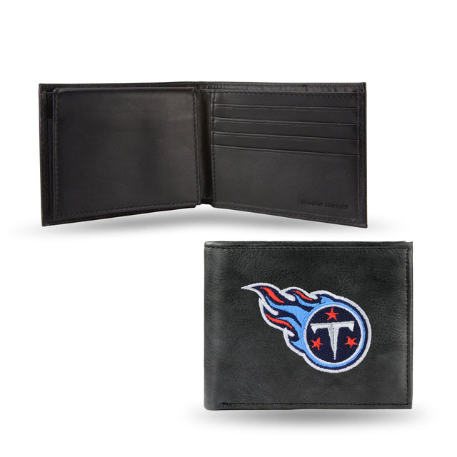 Billetera de cuero bordada de los Tennessee Titans