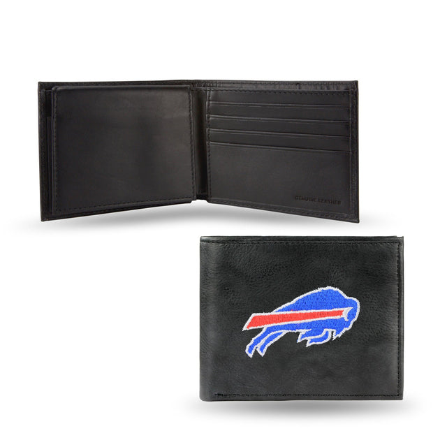 Billetera de cuero bordada de los Buffalo Bills