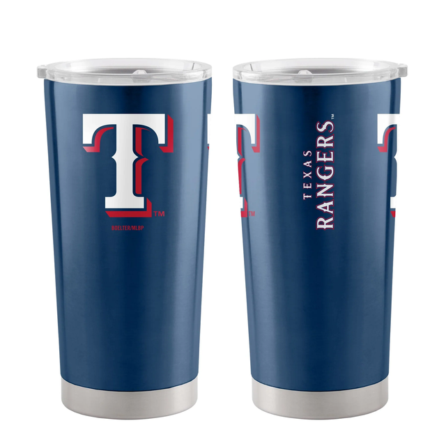 Vaso de viaje de 20 oz de acero inoxidable de los Texas Rangers