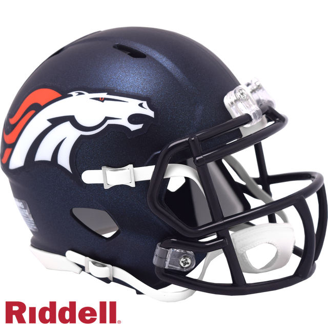 Réplica del casco de los Denver Broncos Riddell Mini Speed ​​Style 2024