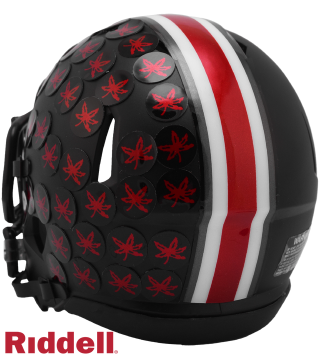 Ohio State Buckeyes Helmet Riddell Replica Mini Speed Style Black Alternate