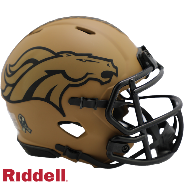 Réplica de casco de los Denver Broncos Riddell Mini Speed ​​Style Salute To Service 2023