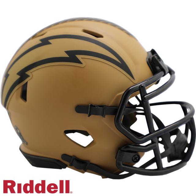 Casco Riddell Replica Mini Speed ​​Style de Los Angeles Chargers Salute To Service 2023