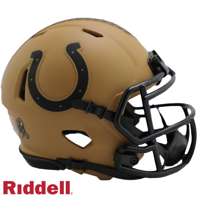 Indianapolis Colts Helmet Riddell Replica Mini Speed Style Salute To Service 2023