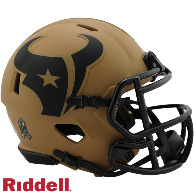 Réplica de casco de los Houston Texans Riddell Mini Speed ​​Style Salute To Service 2023
