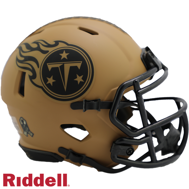 Réplica de casco de los Tennessee Titans Riddell Mini Speed ​​Style Salute To Service 2023