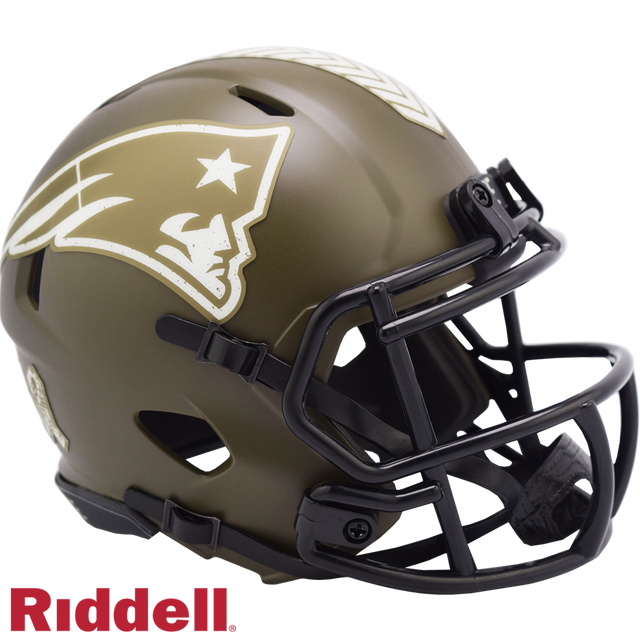 Réplica de casco de los New England Patriots Riddell Mini Speed ​​Style Salute To Service