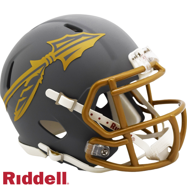 Casco Florida State Seminoles réplica Riddell Mini Speed ​​Style Slate Alternativo