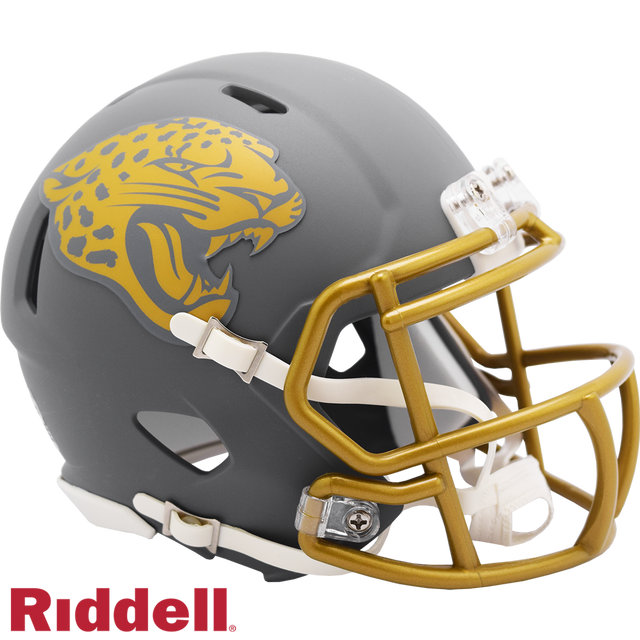 Réplica de casco de los Jacksonville Jaguars Riddell Mini Speed ​​Style Slate Alternate