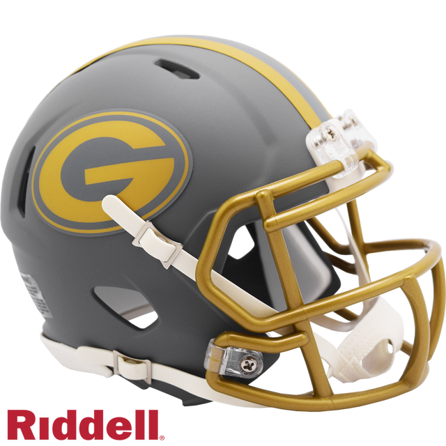 Casco de los Green Bay Packers, réplica de Riddell, estilo mini Speed, pizarra alternativa