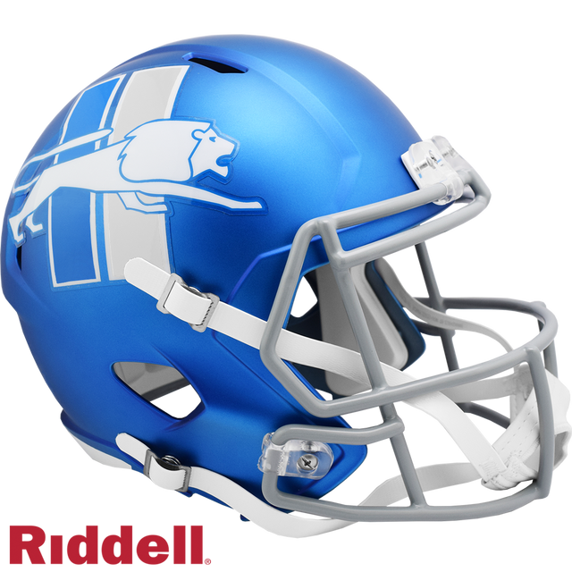 Detroit Lions Helmet Riddell Replica Full Size Speed Style On-Field Alternate 2023