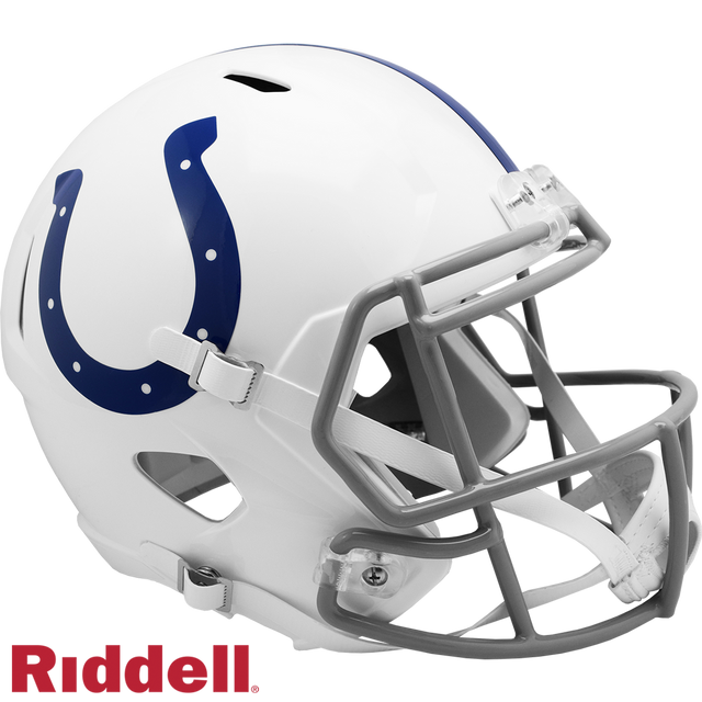 Indianapolis Colts Helmet Riddell Replica Full Size Speed Style 2004-2019 T/B