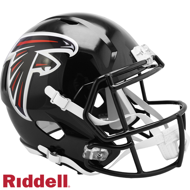 Réplica de casco de los Atlanta Falcons Riddell, tamaño completo, estilo Speed 2003-2019, T/B