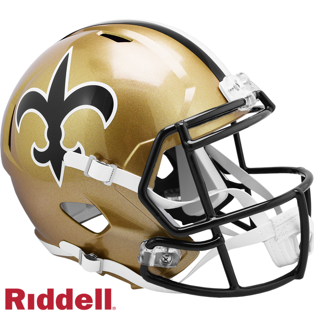 New Orleans Saints Helmet Riddell Replica Full Size Speed Style 1976-1999 T/B