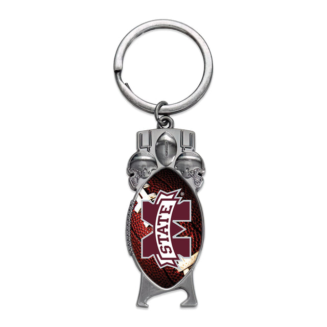 Llavero con abrebotellas esculpido de Mississippi State Bulldogs