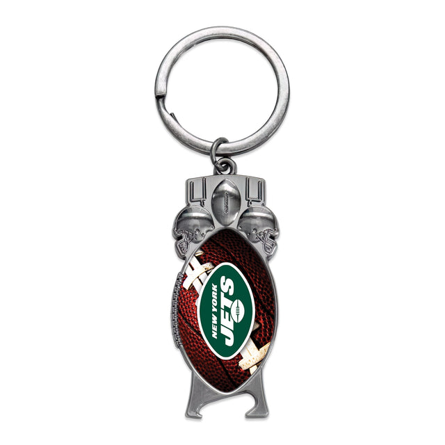 Llavero con abrebotellas esculpido de los New York Jets