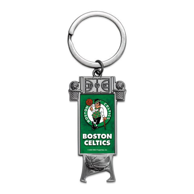 Llavero con abrebotellas esculpido de los Boston Celtics