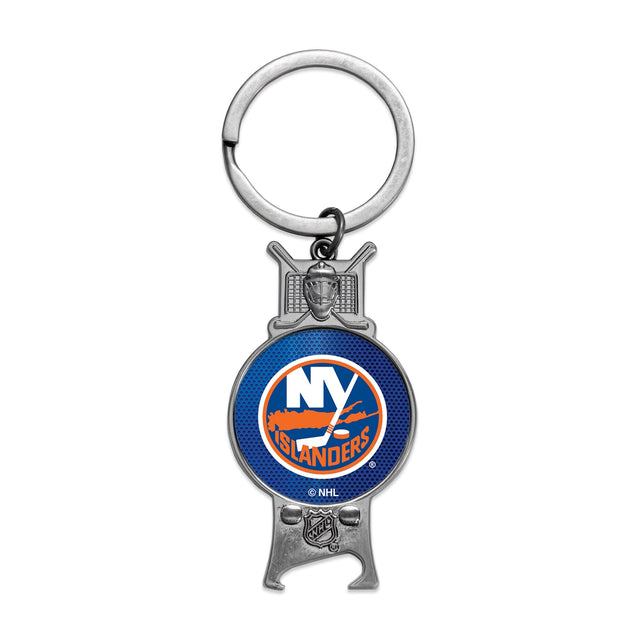 Llavero con abrebotellas esculpido de los New York Islanders