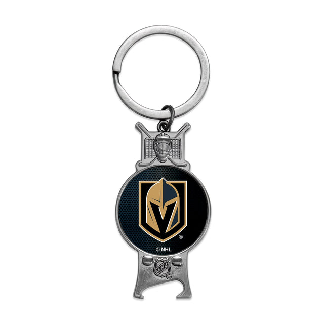 Vegas Golden Knights Sculpted Bottle Opener Keychain