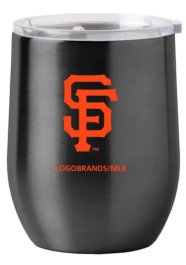 Vaso de viaje de acero inoxidable curvo de 16 oz de los San Francisco Giants