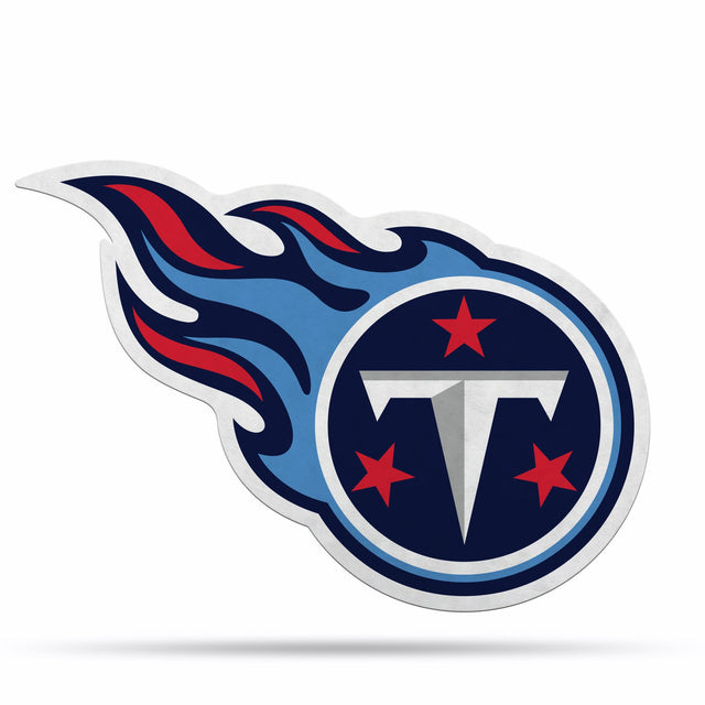 Diseño de logotipo recortado con forma de banderín de los Tennessee Titans