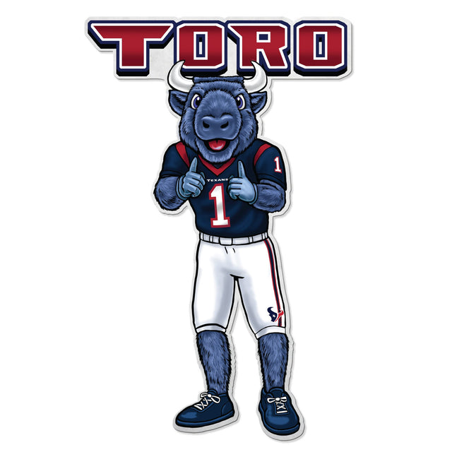 Diseño de mascota recortado con forma de banderín de los Houston Texans