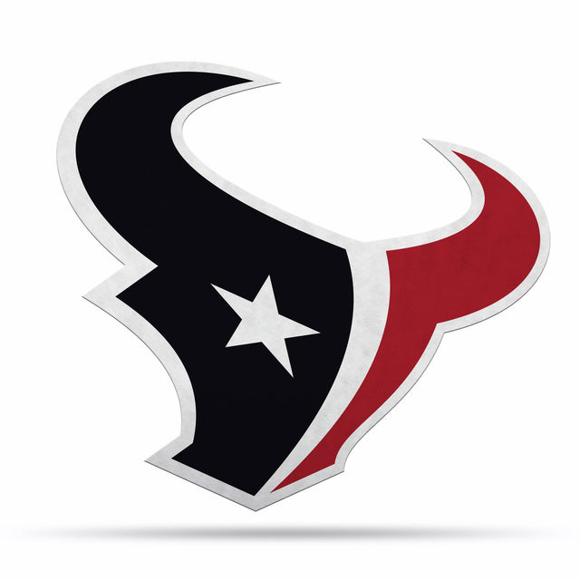 Diseño de logotipo recortado con forma de banderín de los Houston Texans