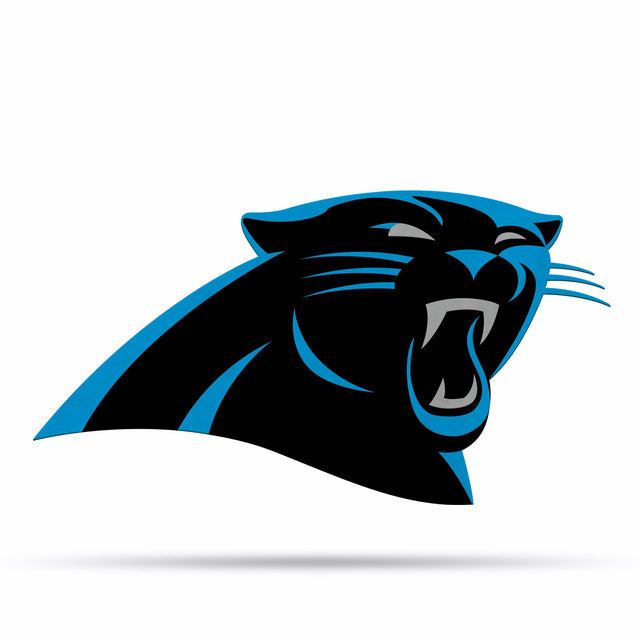 Diseño de logotipo recortado con forma de banderín de los Carolina Panthers