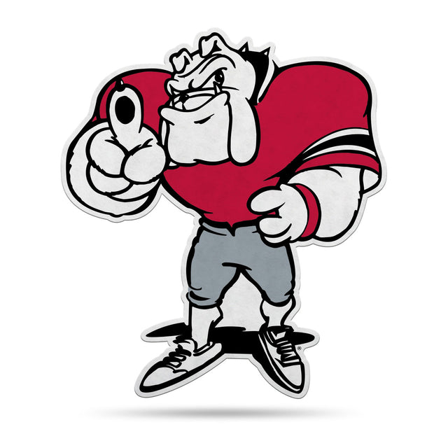 Diseño clásico de mascota con forma de banderín de los Georgia Bulldogs