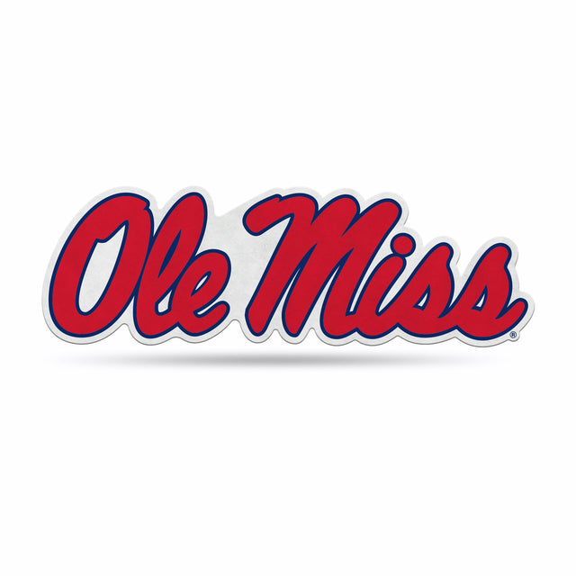 Mississippi Rebels Pennant Shape Cut Logo Design