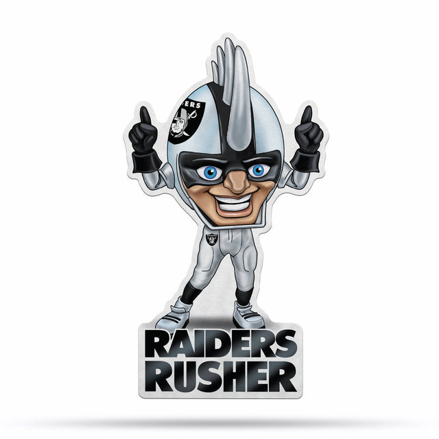 Diseño de mascota recortado con forma de banderín de los Raiders de Las Vegas