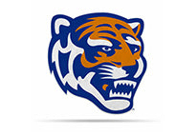 Diseño de mascota con forma de banderín de los Memphis Tigers