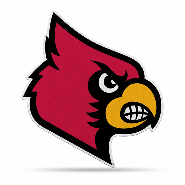 Diseño de logotipo recortado con forma de banderín de los Louisville Cardinals