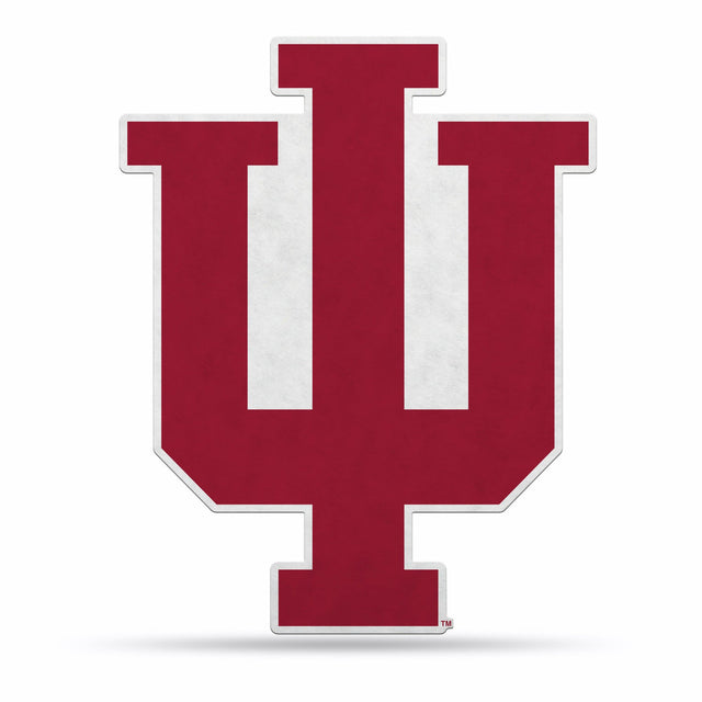 Diseño de logotipo recortado con forma de banderín de Indiana Hoosiers