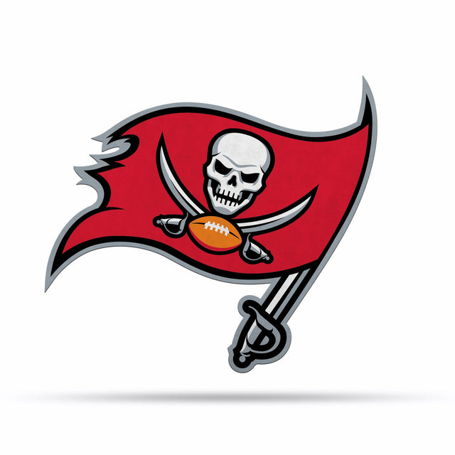 Diseño de logotipo recortado con forma de banderín de los Tampa Bay Buccaneers