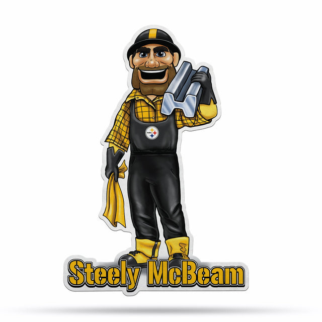 Diseño de mascota recortado con forma de banderín de los Pittsburgh Steelers