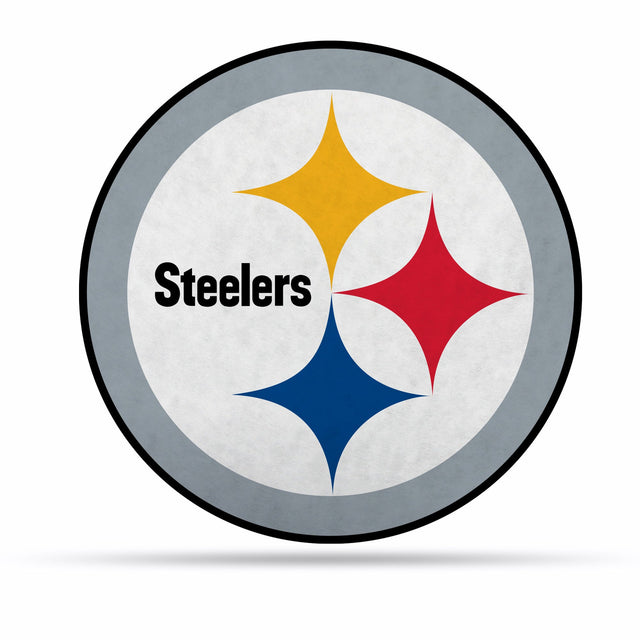 Diseño de logotipo recortado con forma de banderín de los Pittsburgh Steelers