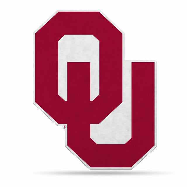 Diseño de logotipo recortado con forma de banderín de los Oklahoma Sooners