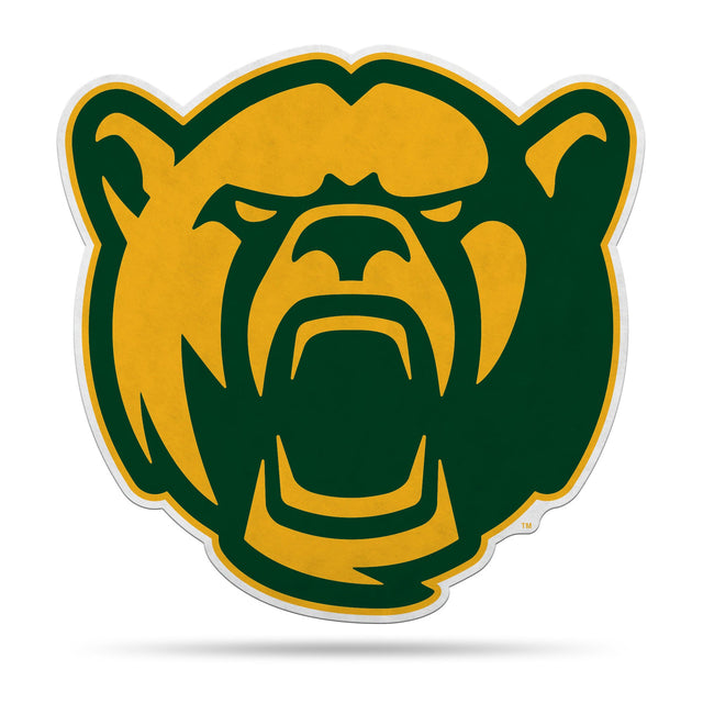 Diseño de mascota con forma de banderín de los Baylor Bears cortado a medida