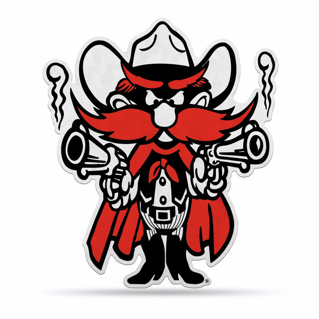 Diseño de mascota con forma de banderín de los Texas Tech Red Raiders