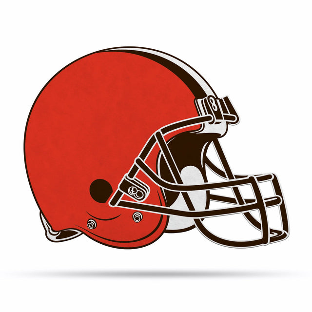 Diseño de logotipo recortado con forma de banderín de los Cleveland Browns