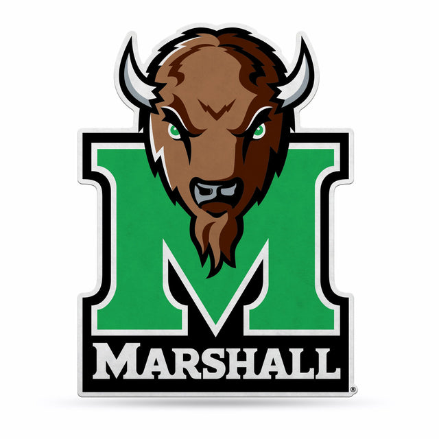 Diseño de logotipo con forma de banderín de Marshall Thundering Herd