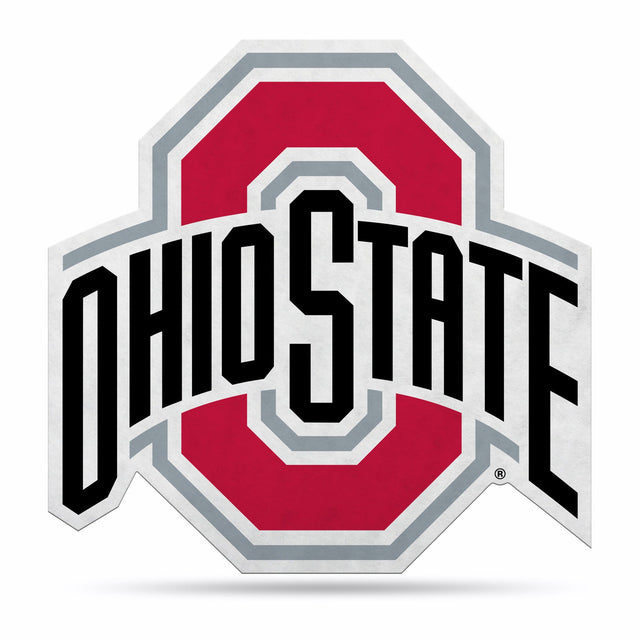 Diseño de logotipo recortado con forma de banderín de los Ohio State Buckeyes