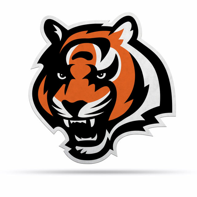 Diseño de logotipo recortado con forma de banderín de los Cincinnati Bengals