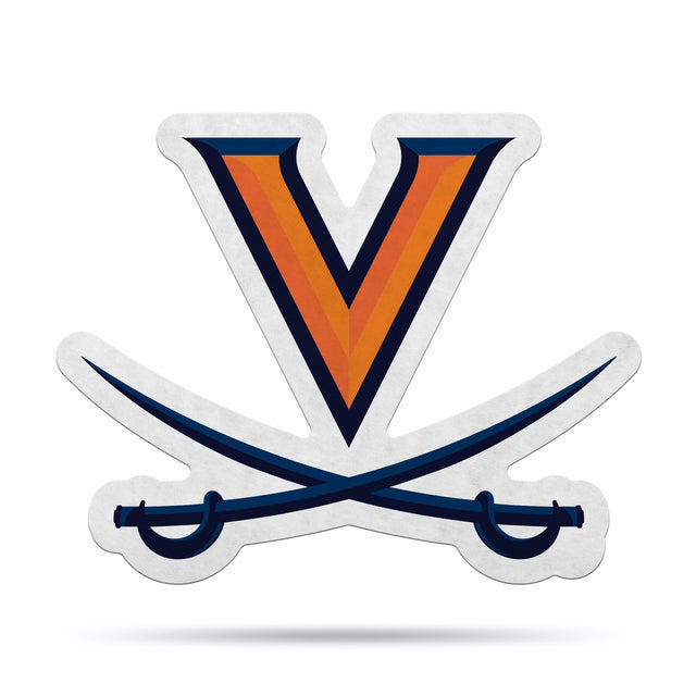 Diseño de logotipo recortado con forma de banderín de los Virginia Cavaliers