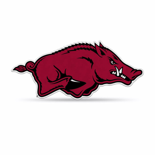 Diseño de logotipo recortado con forma de banderín de Arkansas Razorbacks