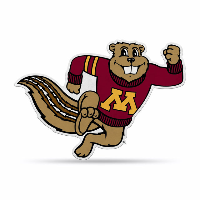 Diseño de mascota recortado con forma de banderín de los Minnesota Golden Gophers