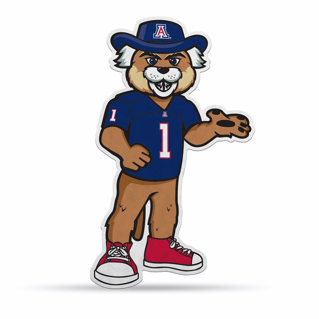 Diseño de mascota con forma de banderín de los Arizona Wildcats cortado a medida