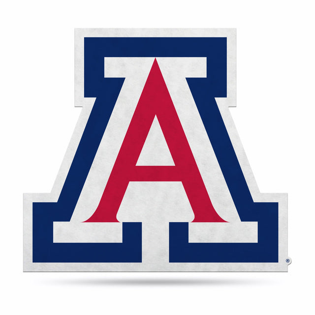 Diseño de logotipo recortado con forma de banderín de los Arizona Wildcats