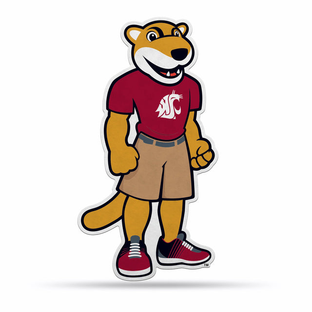 Diseño de mascota con forma de banderín de los Washington State Cougars